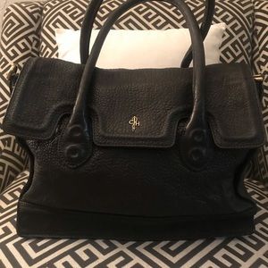 Cole Haan Dark Charcoal Gray Black Shoulder Bag